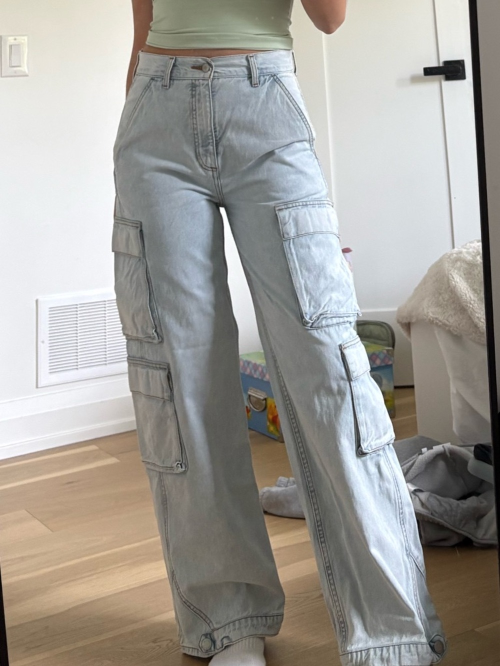 Denim Forum Light Blue High-Rise Jeans - Picture 2 of 4